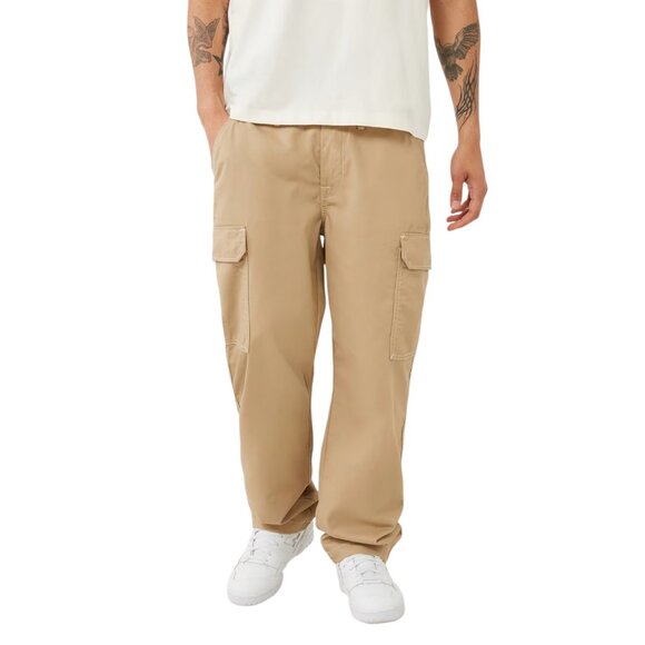 True Religion Cargo Pants Travertine Khaki Relaxed Style - Picture 2 of 6